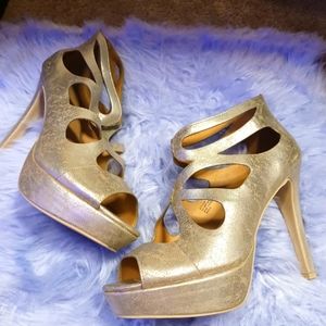 Torrid GOLD HEELS